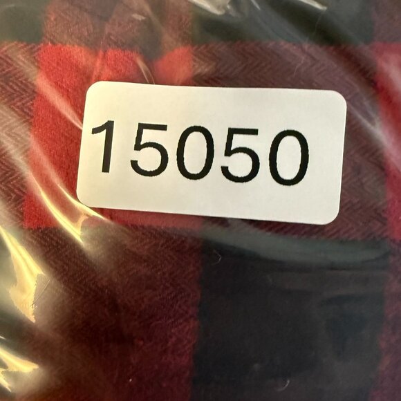 St Johns Bay Flannel Button Shirt Extra Large Red Black Buffalo Plaid Super Soft - Picture 7 of 7